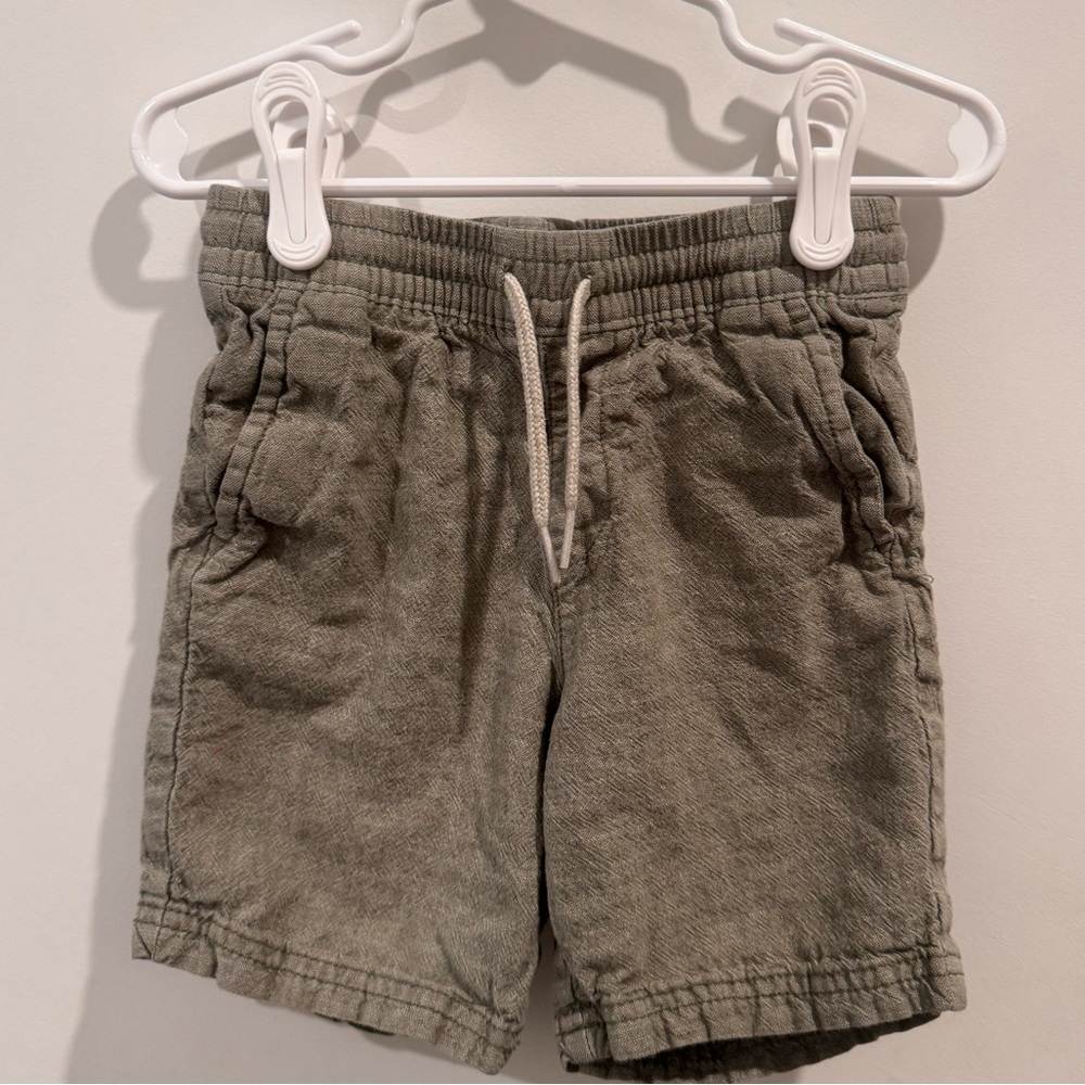 Old Navy Olive Green Drawstring Kids' Shorts